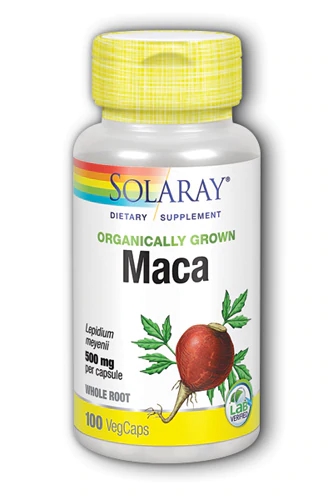 Solaray Organically Grown Maca -- 500 mg - 100 VegCaps