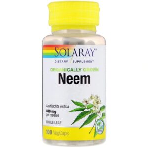 Comprar solaray organically grown neem -- 400 mg - 100 vegcaps preço no brasil herbs & botanicals nails, skin & hair neem suplementos em oferta suplemento importado loja 11 online promoção -
