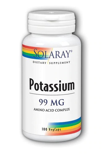 Solaray Potássio 99mg - 100 Cápsulas Vegetais - Suplemento Essencial