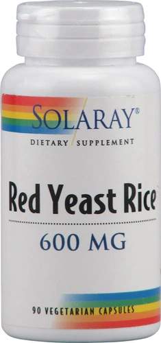 Solaray Arroz de Levedura Vermelha 600mg - 90 Cápsulas Vegetarianas
