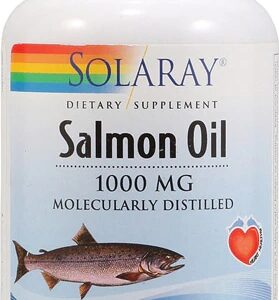 Solaray Ômega 3 Óleo de Salmão 1000mg - 90 Cápsulas Gelatinosas