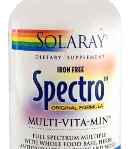 Solaray Spectro™ Multi-Vita-Min™ Ferro Livre Fórmula Original - 360 Cápsulas