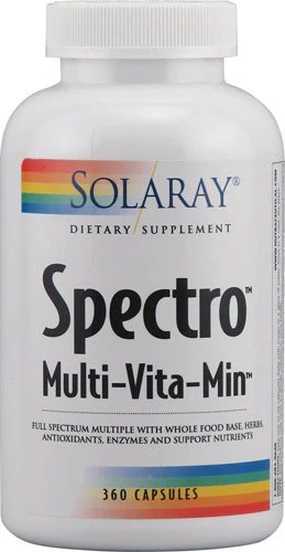 Solaray Spectro™ Multi-Vita-Min™ Suplemento Vitamínico Completo - 360 Cápsulas