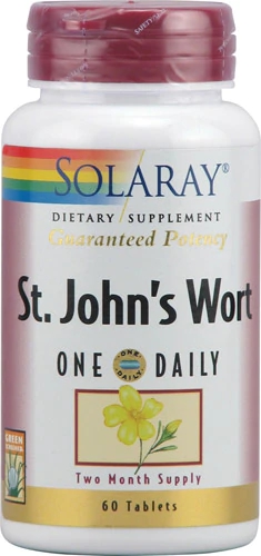 Solaray Erva de São João (St. John's Wort) 900mg - 60 Comprimidos - Bem-Estar Natural