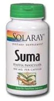 Solaray Suma 500mg - 100 Cápsulas - Raiz de Pfaffia Paniculata