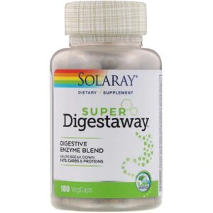 Comprar solaray super digestaway™ -- 180 capsules preço no brasil digestive support gastrointestinal & digestion suplementos em oferta vitamins & supplements suplemento importado loja 17 online promoção -