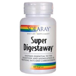 Solaray Super Digestaway Suplemento Digestivo 60 VegCaps - Saúde Intestinal