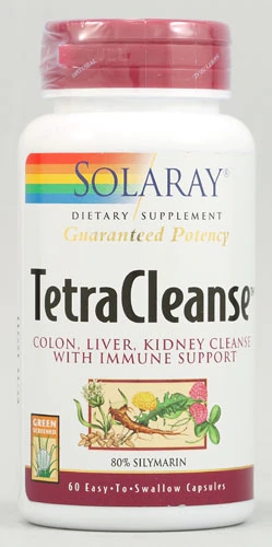 Solaray TetraCleanse 60 Cápsulas - Limpeza Profunda e Detox Natural