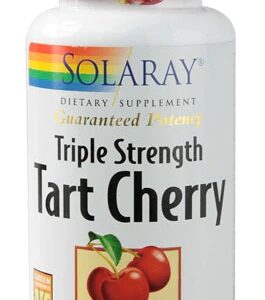 Solaray Triple Strength Tart Cherry 90 Cápsulas Vegetarianas - Extrato de Amora Concentrado