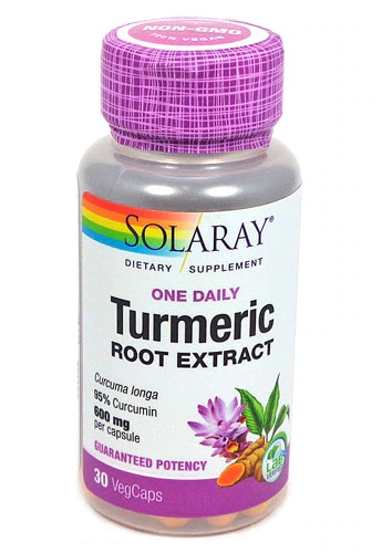 Solaray Cúrcuma Um por Dia 600mg - 30 Cápsulas Vegetais