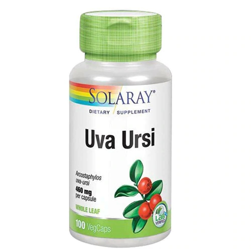 Solaray Uva Ursi 460mg - 100 Cápsulas Vegetais - Saúde Urinária