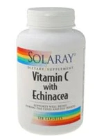Solaray Vitamina C com Equinácea 500mg - 120 Cápsulas Vegetais