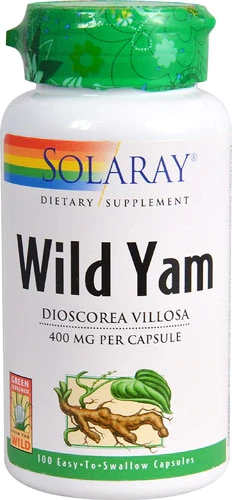 Solaray Wild Yam -- 100 Capsules