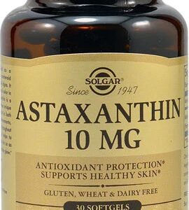 Solgar Astaxantina 10mg - 30 Cápsulas Gelatinosas: Poder Antioxidante para o Bem-Estar