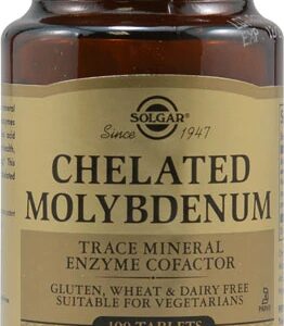 Solgar Molibdênio Quelado 150mcg - 100 Tablets - Essencial para o Metabolismo