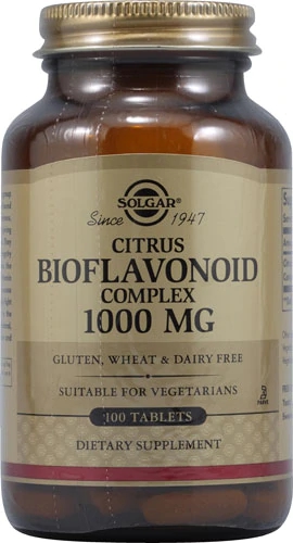 Solgar Complexo de Bioflavonoides Cítricos 1000mg - 100 Comprimidos - Potencialize sua Saúde