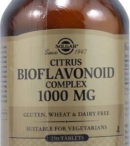 Solgar Complexo de Bioflavonoides Cítricos 1000mg - 250 Tabletes - Suporte Antioxidante Essencial