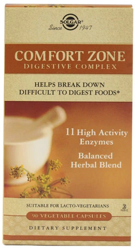 Solgar Comfort Zone Digestive Complex 90 Cápsulas Vegetais - Suporte Digestivo Avançado