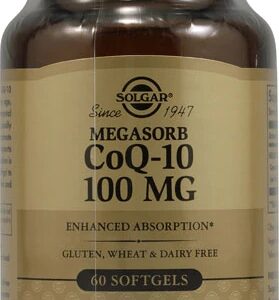 Solgar CoQ-10 100mg - 60 Cápsulas Gelatinosas: Energia e Bem-Estar Celular
