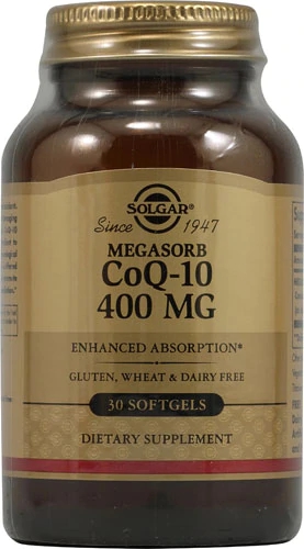 Solgar CoQ-10 400mg - 30 Cápsulas de Gelatina Mole para Energia e Saúde Cardiovascular
