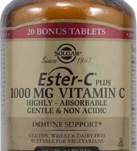Solgar Ester-C Plus Vitamina C 1000mg - 60 Comprimidos: Imunidade e Bem-Estar Potencializados