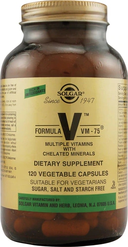 Solgar Formula VM-75® Multivitamínico - 120 Cápsulas Vegetais