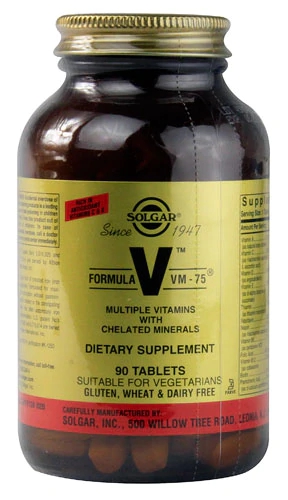 Solgar Formula VM-75® Multivitamínico 90 Tabletes - Energia e Bem-Estar