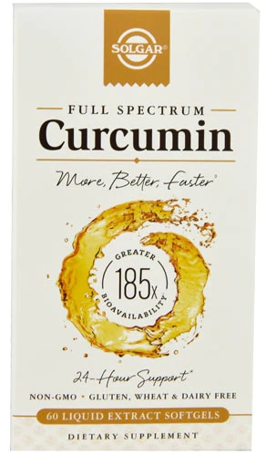 Solgar Curcumina Full Spectrum Extrato Líquido 60 Cápsulas Gelatinosas Softgels - Saúde e Bem-Estar