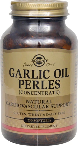 Solgar Garlic Oil Perles 250 Cápsulas Softgel - Óleo de Alho Puro