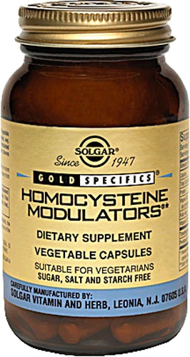 Solgar Homocysteine Modulators 120 Cápsulas Vegetais - Suporte ao Metabolismo