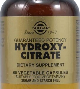 Solgar Hydroxycitrate HCA 60 Cápsulas Vegetais - Controle de Peso Natural