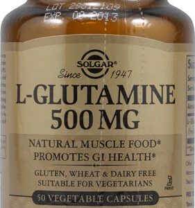 Solgar L-Glutamina 500mg - 50 Cápsulas Vegetais