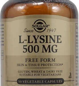Solgar L-Lysine -- 500 mg - 50 Vegetable Capsules