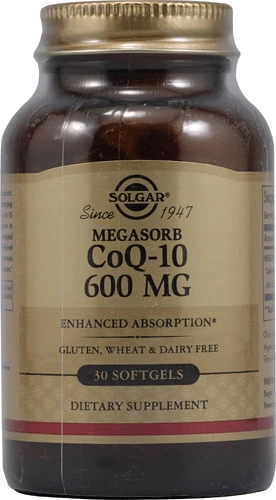 Solgar Megasorb CoQ-10 600mg - 30 Cápsulas Gelatinosas: Energia e Saúde Cardiovascular