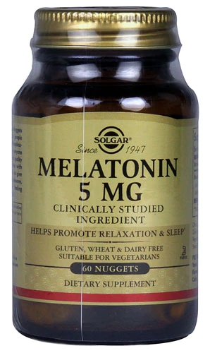 Solgar Melatonina 5mg - 60 Nuggets: Seu Aliado para um Sono Reparador