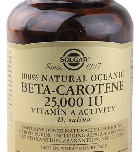 Solgar Beta-Caroteno Natural Oceanic 25000 UI - 90 Cápsulas Gelatinosas
