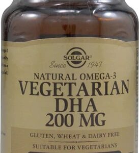 Solgar Natural Ômega 3 Vegetariano DHA 200mg - 50 Softgels Veganos