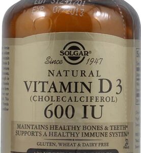 Solgar Vitamina D3 600 UI - 120 Cápsulas Vegetais - Colecalciferol