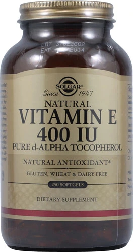 Solgar Vitamina E 400 UI - 250 Cápsulas Gelatinosas: Poder Antioxidante Essencial