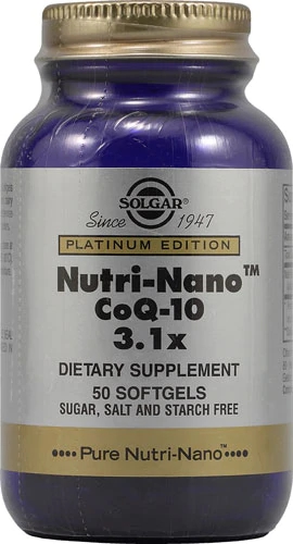 Solgar Nutri-Nano™ CoQ-10 30mg - 50 Softgels | Coenzima Q10 de Alta Absorção