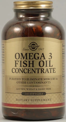 Solgar Ômega-3 Óleo de Peixe Concentrado 240 Cápsulas Gelatinosas