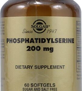Solgar Fosfatidilserina 200mg - 60 Cápsulas Softgel: Suporte Cognitivo e Bem-Estar