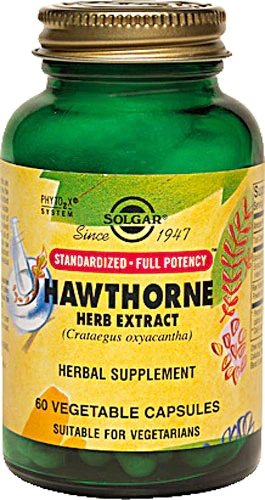 Solgar Hawthorn Berry 60 Cápsulas Vegetais Extrato de Espinheiro-Alvar