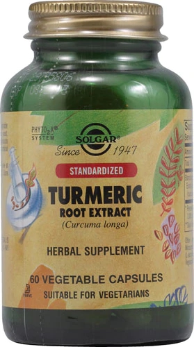 Extrato de Raiz de Cúrcuma Solgar - 60 Cápsulas Vegetais | 400mg Padronizado
