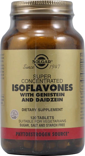 Solgar Super Concentrado Isoflavonas da Soja 120 Comprimidos - Suporte ao Bem-Estar