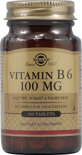 Solgar Vitamina B6 100mg - 100 Comprimidos Essenciais