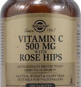 Solgar Vitamina C 500mg com Rosa Mosqueta - 100 Tabletes