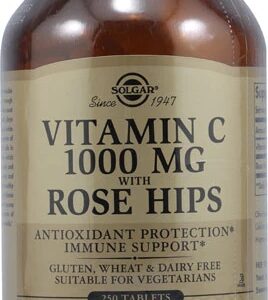 Solgar Vitamina C com Rose Hips - 1000 mg - 250 Comprimidos