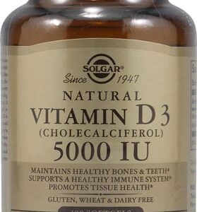 Solgar Vitamina D3 Colecalciferol 5000 UI - 100 Cápsulas Gelatinosas