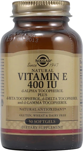 Solgar Vitamina E 400 UI - 50 Cápsulas Gelatinosas - Antioxidante Essencial